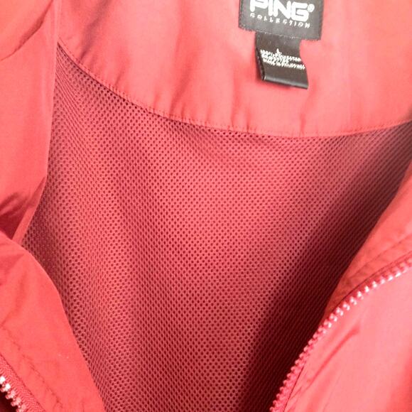 Vintage Ping Collection Full Zip Golf Rain Windbreaker Jacket L - Picture 7 of 8